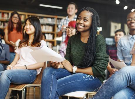 students in chairs