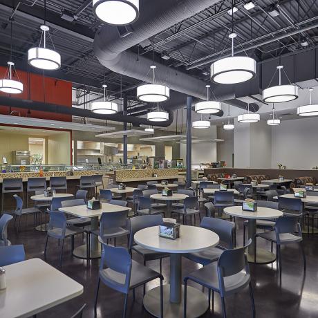 image of chairs and tables in the Panola Cafe