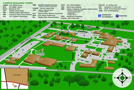 Panola College Campus Map