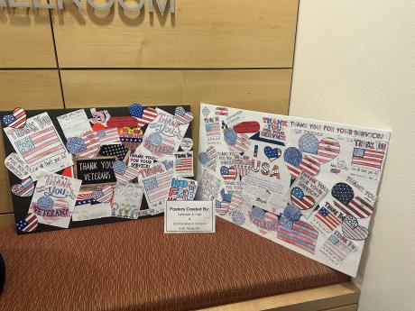 Veteran's thank you signs