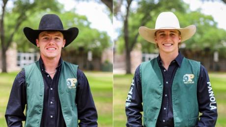 Maxfield and James rodeo students