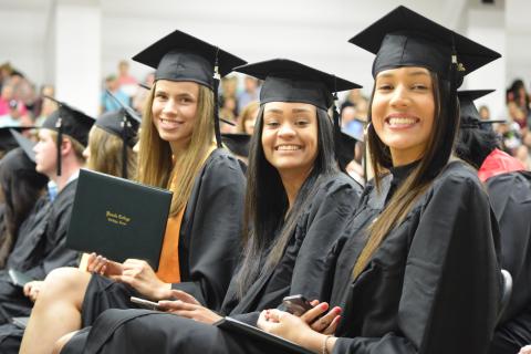 female students smiling