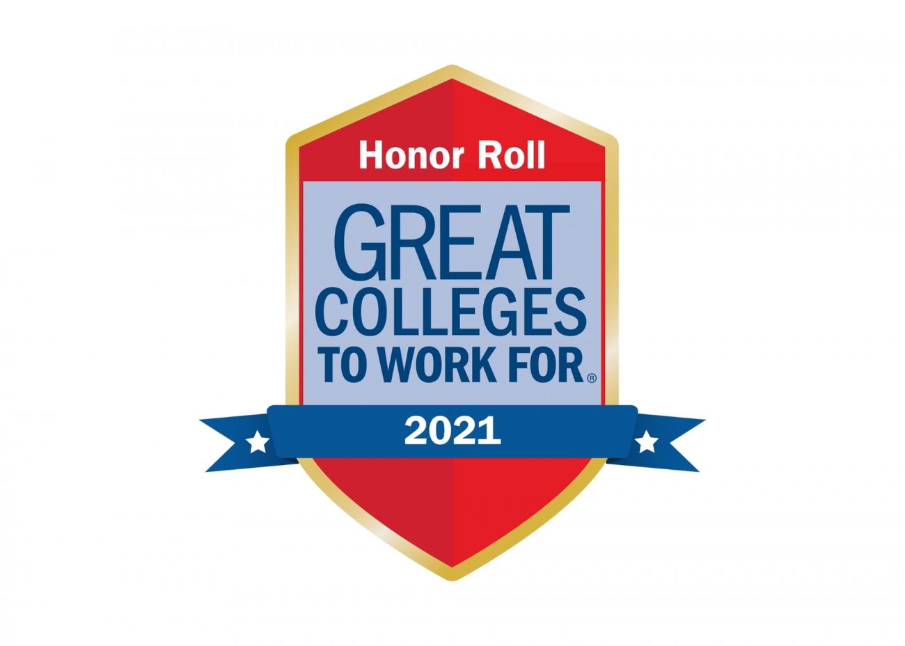 2021 Great Colleges to Work For Logo